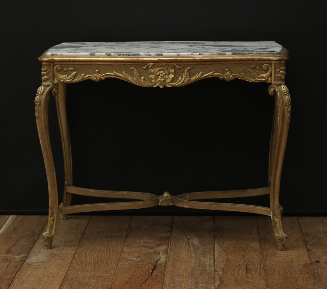 Gold Louis XV Console